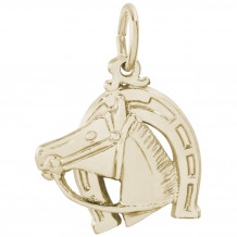 14k Gold Horse Charm