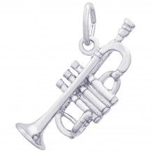Sterling Silver Trumpet Charm