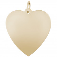 14k Gold Heart Charm