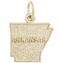 14k Gold Arkansas Charm