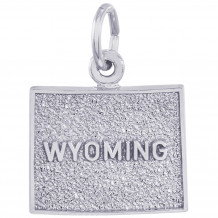Sterling Silver Wyoming Charm