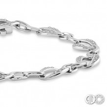 Ashi Diamonds Silver Infinity Bracelet