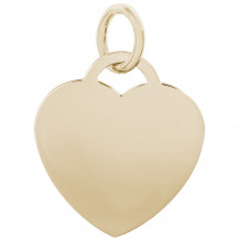 14k Gold Medium Heart - Classic  Charm