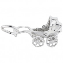 Rembrandt Sterling Silver Baby Carriage Charm