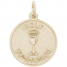 14k Gold Holy Communion Charm