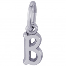 Sterling Silver Initial B Charm