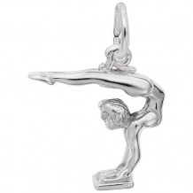 Rembrandt Sterling Silver Gymnast Charm