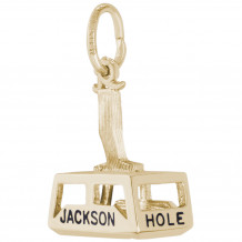 14k Gold Jackson Hole Gondola Charm