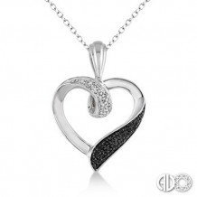 Ashi Diamonds Silver Heart Pendant