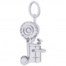 Sterling Silver Tractor Charm