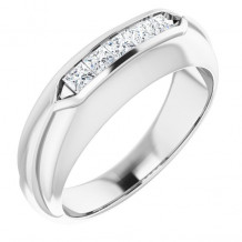 14K White 1/2 CTW Diamond Men's Ring - 98526036P