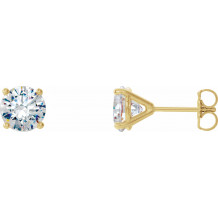 14K Yellow 3/4 CTW Diamond 4-Prong Cocktail-Style Earrings - 297626113P