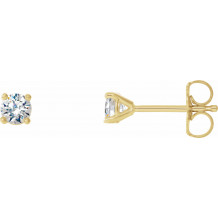 14K Yellow 1/5 CTW Diamond 4-Prong Cocktail-Style Earrings - 297626097P