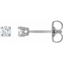 14K White 1/5 CTW Diamond Earrings - 187460049P
