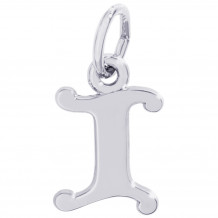 Sterling Silver Initial I Charm