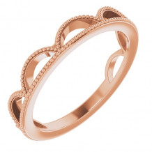 14K Rose Stackable Ring - 51668103P