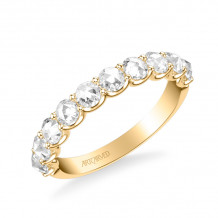 Artcarved Bridal Mounted with Side Stones Classic Rose Goldcut Diamond Anniversary Band 14K Yellow Gold - 33-V9384EY-L.00