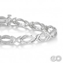 Ashi Diamonds Silver Swirl Bracelet