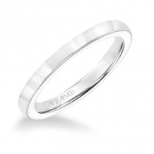 Artcarved Bridal Band No Stones Classic Solitaire Wedding Band Jesse 14K White Gold - 31-V696W-L.00