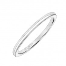 Artcarved Bridal Band No Stones Classic Solitaire Wedding Band Missy 18K White Gold - 31-V946W-L.01