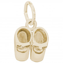 14k Gold Baby Shoes Charm