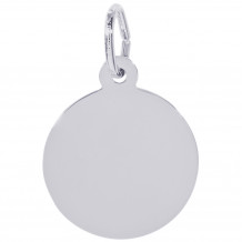 Sterling Silver Disc Charm