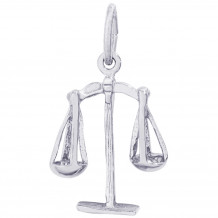 Sterling Silver Scales of Justice Charm
