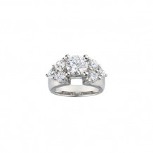True Romance Platinum 0.24ct Diamond Semi Mount Engagement Ring