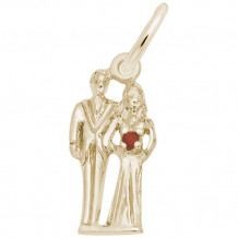 Rembrandt 14k Yellow Gold Bride & Groom Charm