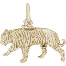 14k Gold Tiger Charm