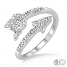 Ashi Diamonds Silver Arrow Ring