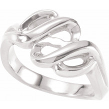 14K White Metal Fashion Ring - 567178111P