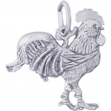 Sterling SilverRooster Charm