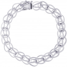 Sterling Silver 7 Inch Charm Bracelet