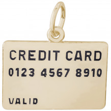 14k Gold Credit Card Charm