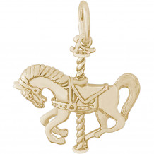 14k Gold Carousel Horse  Charm