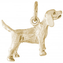 14k Gold Beagle Charm