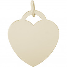 14k Gold Lare Heart - Classic  Charm