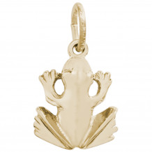14k Gold Frog Charm