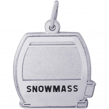 Sterling Silver Snowmass Cable Car  Charm