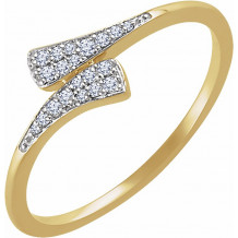14K Yellow 1/10 CTW Diamond Ring - 65212660000P