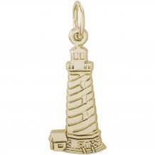 14k Gold CapeHatteras, NC Lighthouse Charm