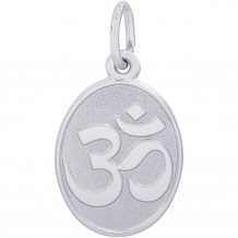 Sterling Silver Yoga Symbol Charm