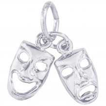 Sterling Silver Comedy & Tragedy Charm