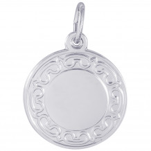 Sterling Silver Disc Charm