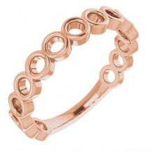 14K Rose Stackable Ring - 51702103P