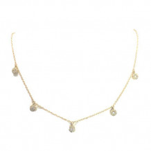 Diamond Durrells 14k Yellow Gold Diamond Necklace