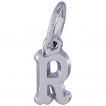 Sterling Silver Initial R Charm