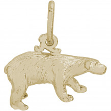 14k Gold Polar Bear  Charm