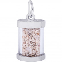 Sterling Silver Curacao Sand Capsule Charm